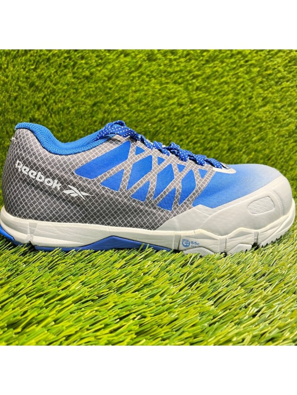 Reebok Speed TR Womens Size 6 Blue Gray Composite Toe Safety Working Shoes